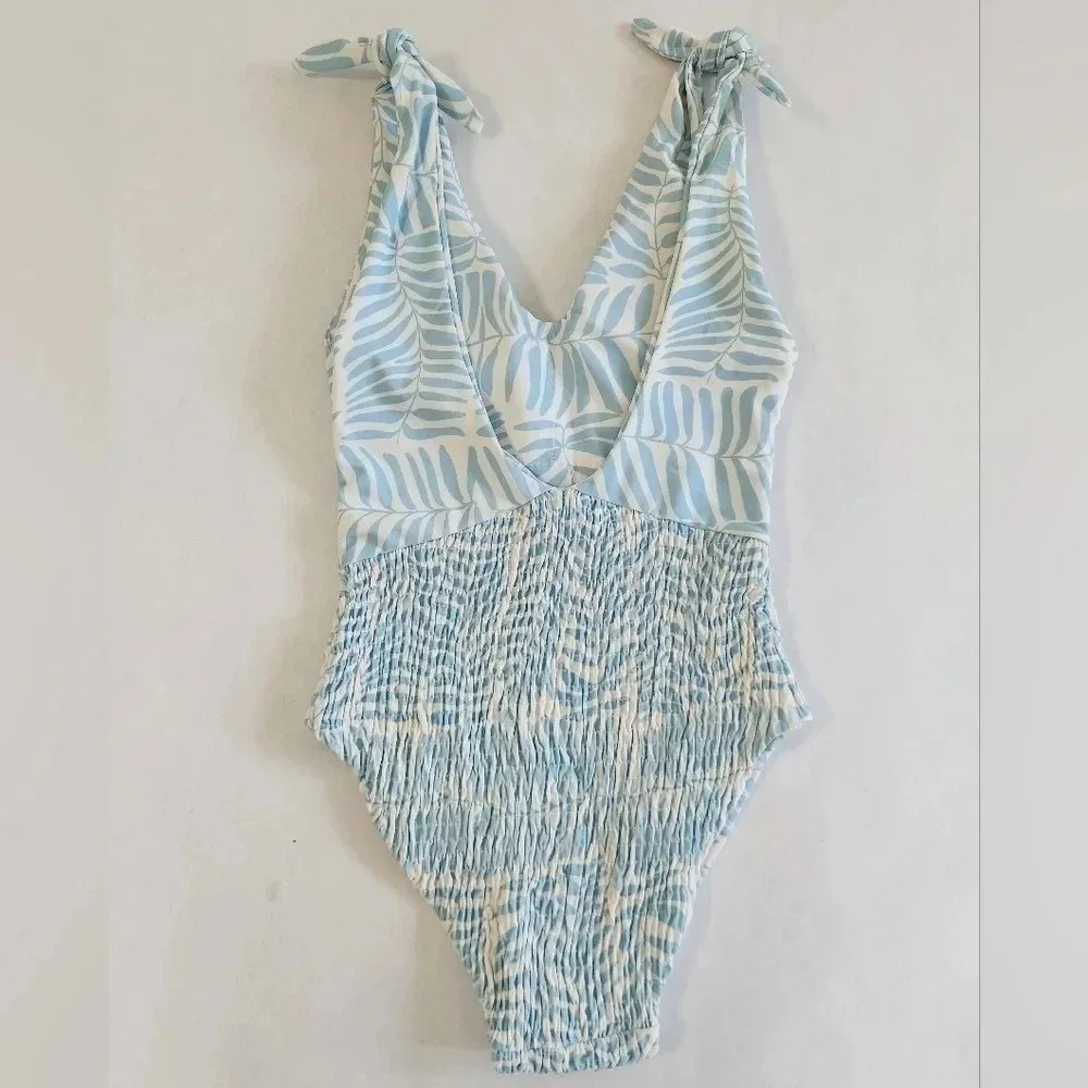 NWT || CITRINE || Laurel one piece blue fern